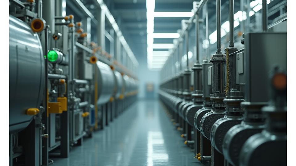 Industrieanlage mit eingebundenem Geothermie-System