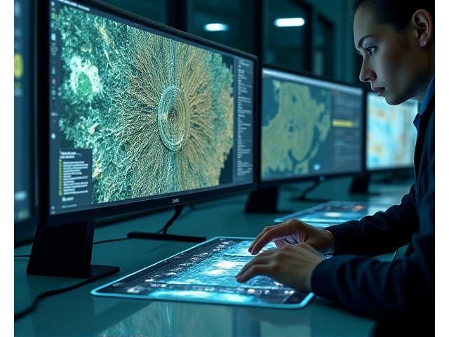 3D-Modell einer Geothermiebohrung mit detaillierten Schichten